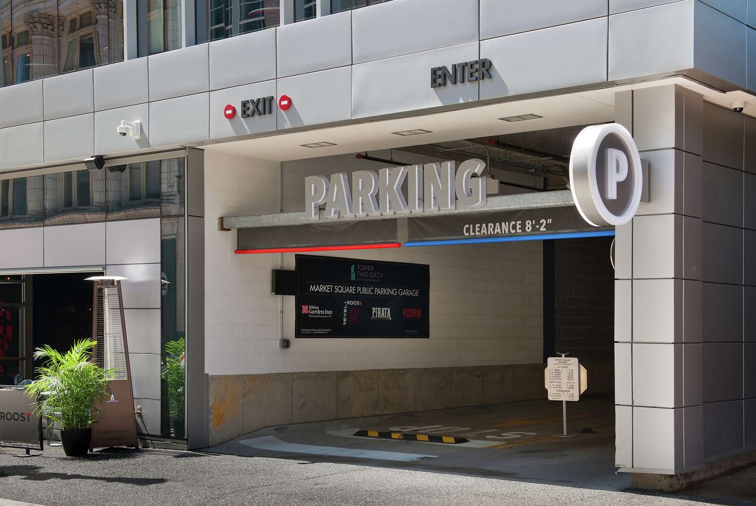 Parking garage in downtown Harrisburg Pennsylvania
